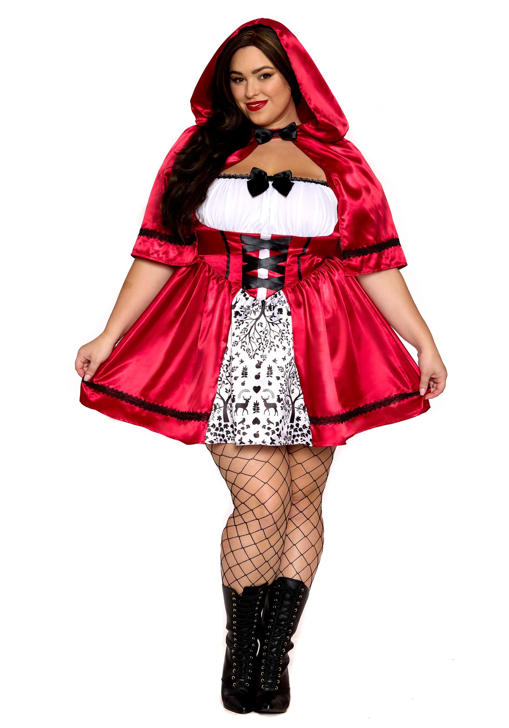 Adult Dark Red Riding Hood Movie Costume - Halloween Costumes