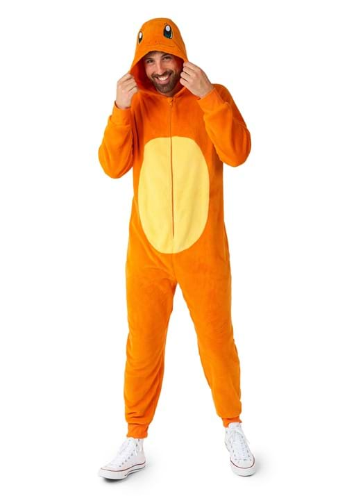 Adult Pokemon Charmander Costume Onesie