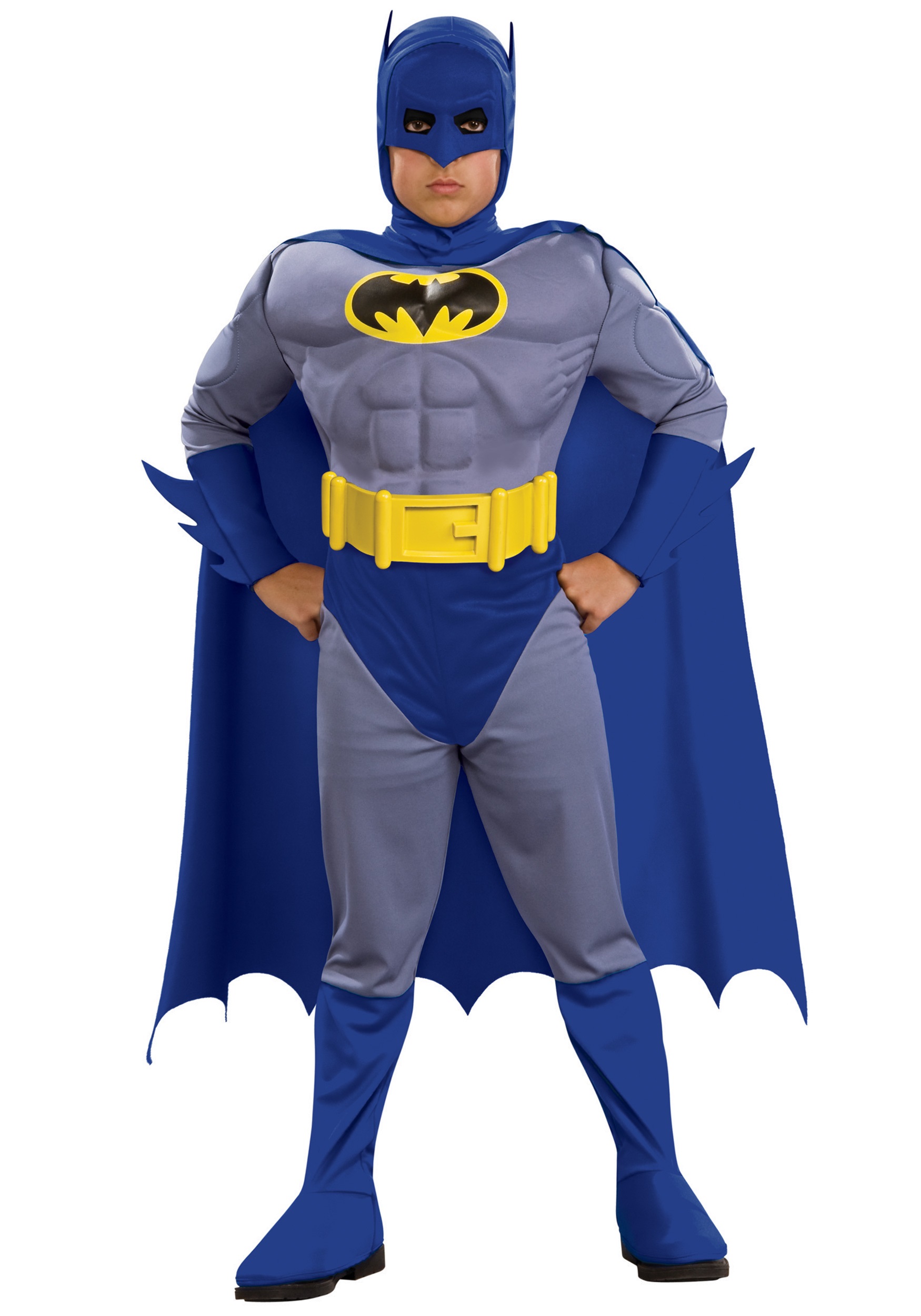 Child Deluxe Muscle Chest Batman Fancy Dress Costume