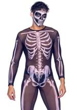 Men's Sexy Mesh Skeleton Jumpsuit Costume