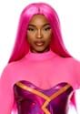 Womens Long Hot Pink Lava Wig