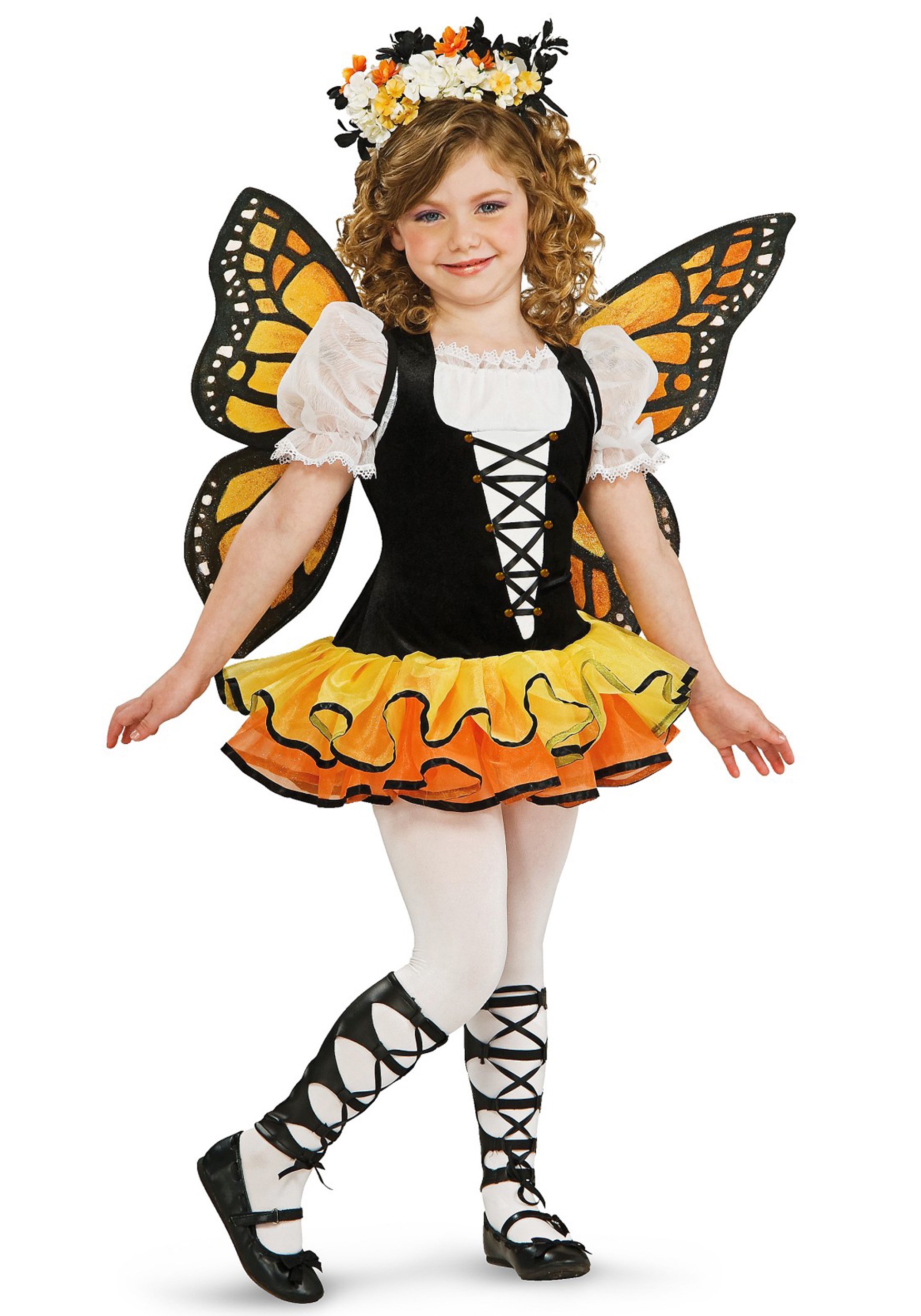 Toddler Monarch Butterfly Fancy Dress Costume