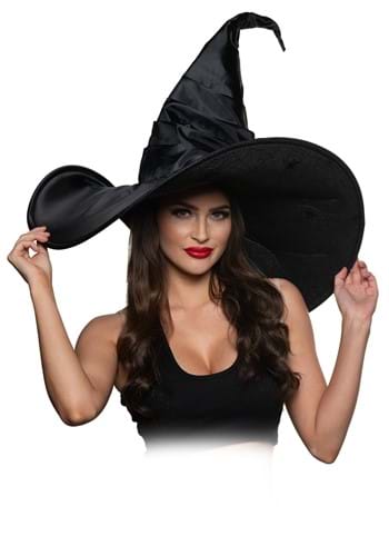Womens Jumbo Curved Costume Witch Hat