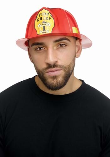 Adult Red Fireman Hat