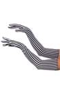Womens Extra Long Stripe Beetle Ghost Gloves