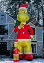 8 Foot Inflatable Grinch Santa Decoration Alt 1