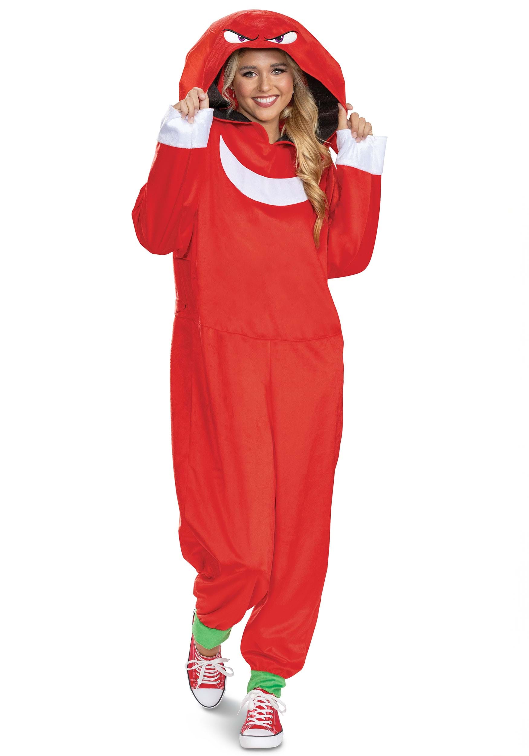 Sonic the Hedgehog Adult Knuckles Fancy Dress Costume | Video Game Fancy Dress Costumes