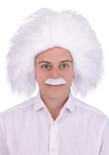 Adult Mad Scientist Costume Wig and Mustache Kit