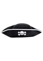 Adult Black Pirate Skull Costume Hat