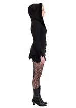 Womens Cozy Fleece Bat Zip Up Costume Dress Alt 4