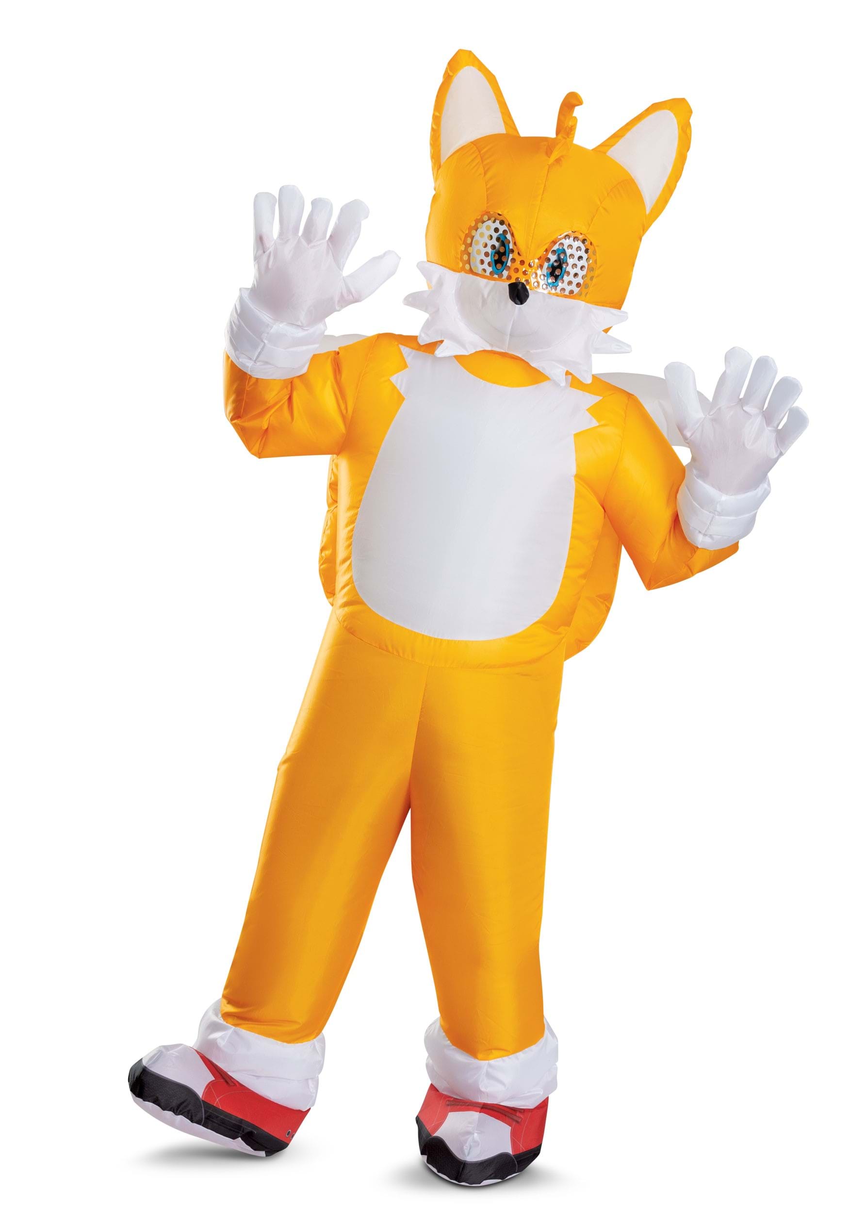 Adult Sonic the Hedgehog Movie Inflatable Tails Fancy Dress Costume | Sonic the Hedgehog Fancy Dress Costumes