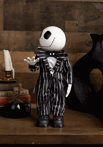 Animated Tabletop Jack Skellington Decoration