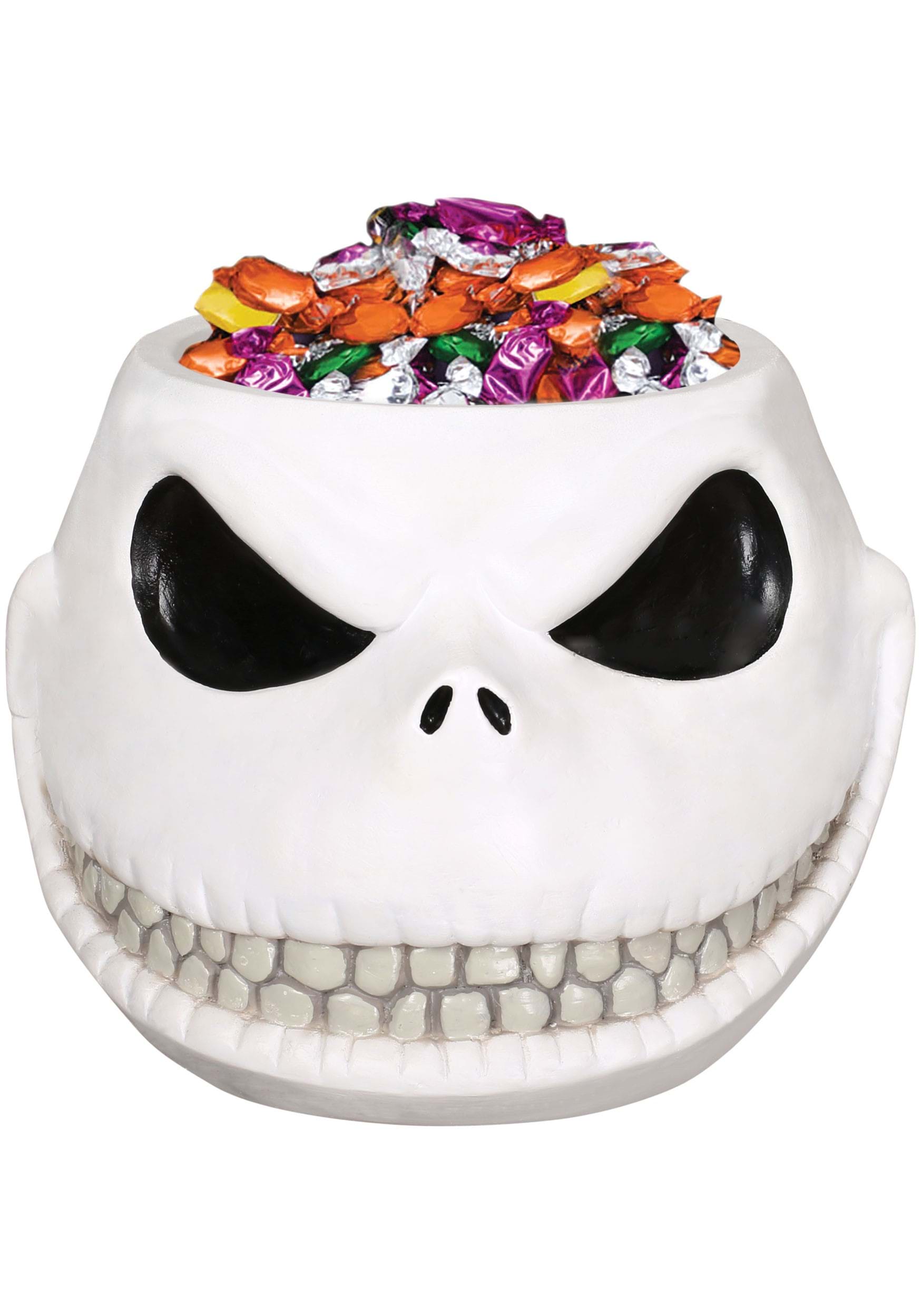7-Inch Disney Jack Skellington Head Treat Bowl Decoration | Disney Decorations