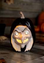 10" Snow White Evil Witch Light Up Pumpkin Alt 2