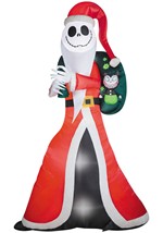 Jack Skellington as "Sandy Claws" Inflatable decor Alt 1