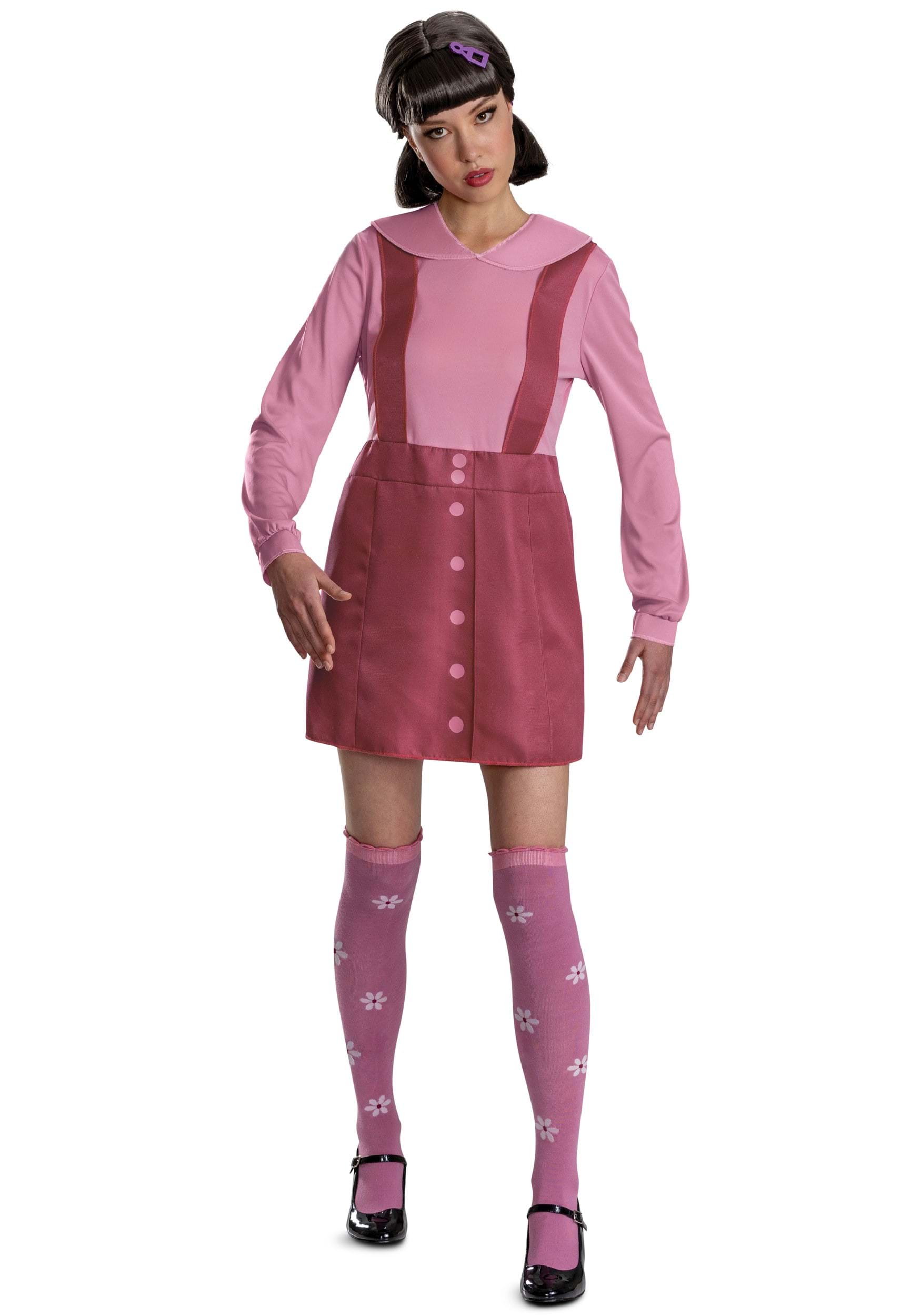 Deluxe Women's Squid Game Young-Hee Doll Fancy Dress Costume | TV Show Fancy Dress Costumes