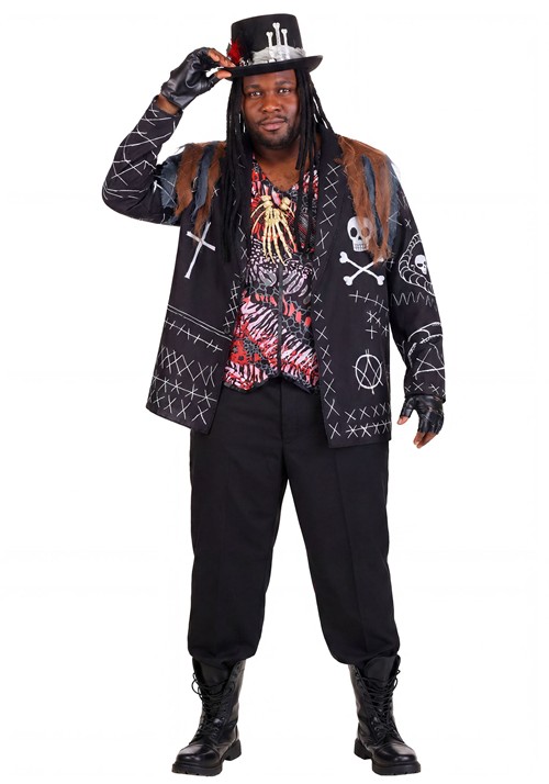 Plus Size Mens Voodoo Priest Costume
