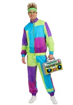 Adult 80's Tracksuit Costume Alt 3