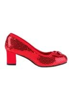 Womens Red Sequin Costume Shoes Alt 1