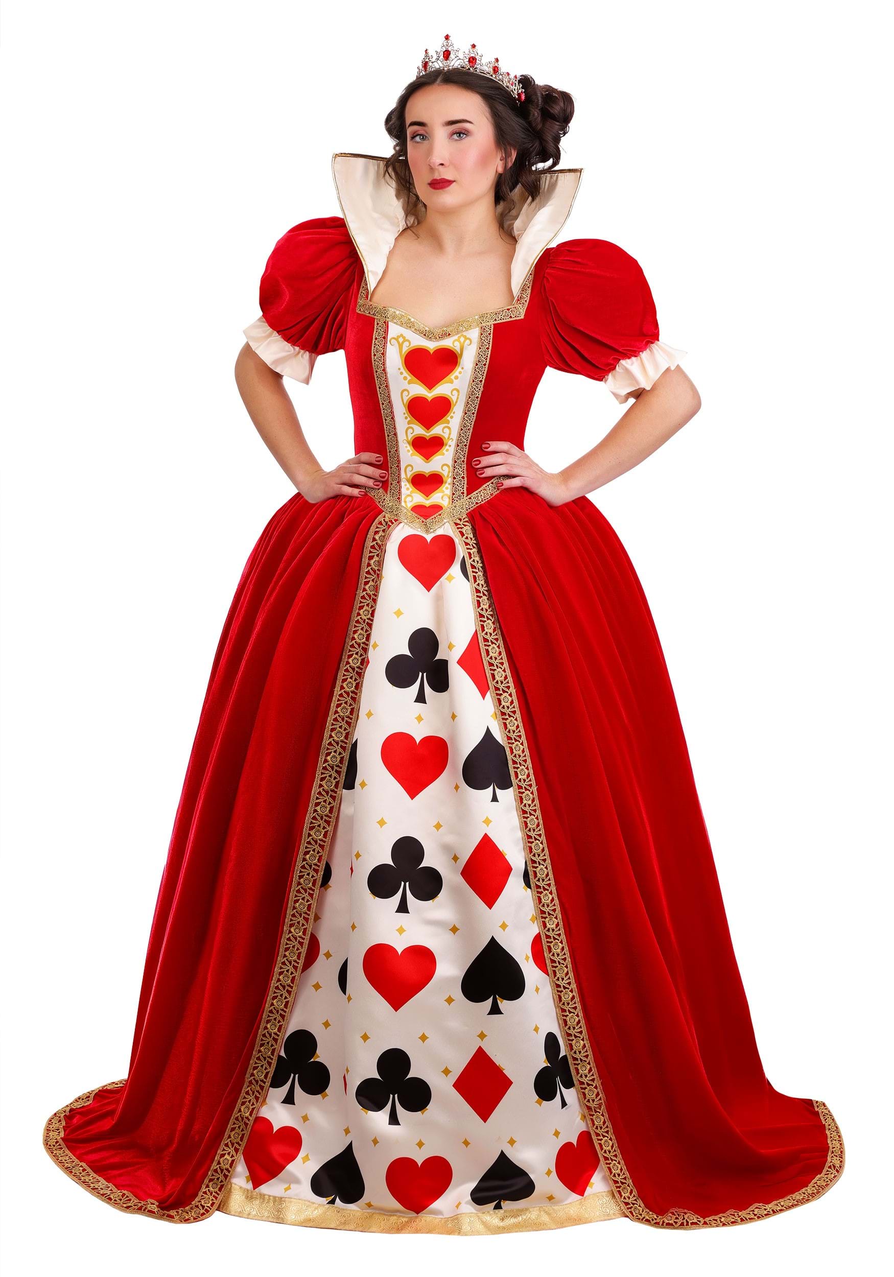Refined Queen of Hearts Women's Fancy Dress Costume | Storybook Fancy Dress Costumes