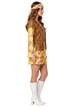 Womens Yellow Hippie Costume Alt 3