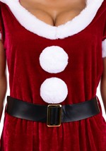 Womens Plush Santa Claus Costume Dress Alt 5