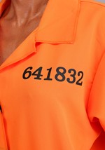 Plus Size Womens Orange Prison Costume Alt 5