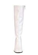 Womens Patent White Gogo Costume Boots Alt 2