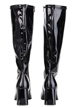 Womens Patent Black Gogo Costume Boots Alt 2