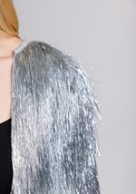 Womens Silver Fringe 1970s Costume Jacket Alt 6