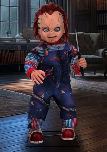 3.5FT Universal Animated LED Scarred Chucky Decoration updat