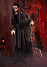 5.9FT Lumbering Lady Zombie Animatronic Decoration