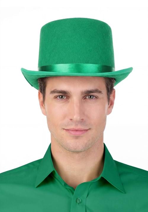 Adult Lucky Green Top Hat Accessory