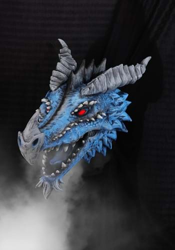 3FT Blue Dragon's Head Actor-matronic Decoration