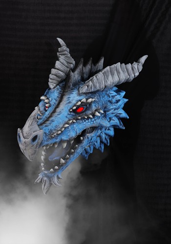 3FT Blue Dragons Head Actormatronic Decoration