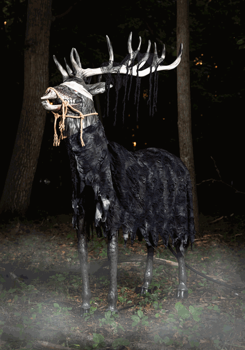 7FT The Sinister Stag Animated Decoration Main