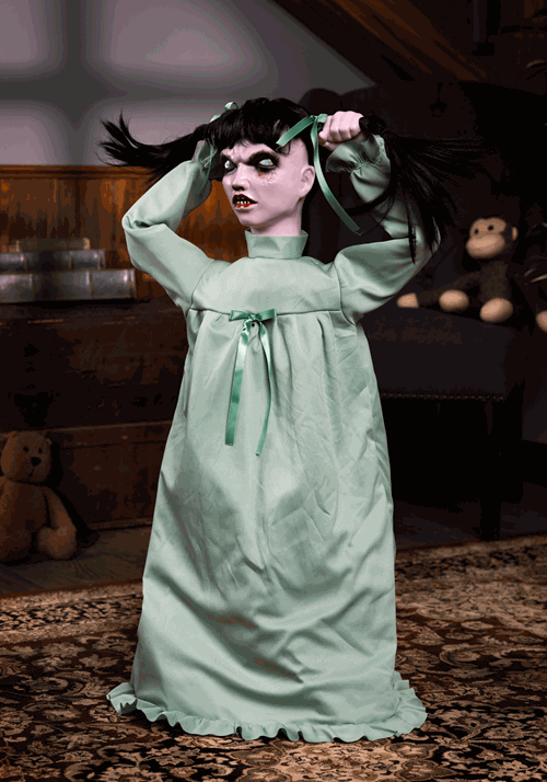 Tantrum Tina Disturbing Doll Animatronic Decoration