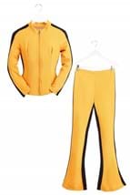 Plus Size Womens Yellow Ninja Assassin Costume Alt 1