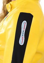 Women's Yellow Leather Ninja Assassin Costume Alt 3
