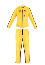 Women's Yellow Leather Ninja Assassin Costume Alt 7