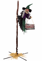 6.5FT Flying Florence Animatronic Witch Decoration 1