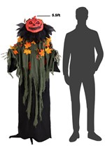 Creepy Jeeves Pumpkin Greeter Animatronic Decoration Alt 5
