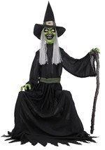 4 ft. Seated Cackling Witch Animated Decoration Alt 5