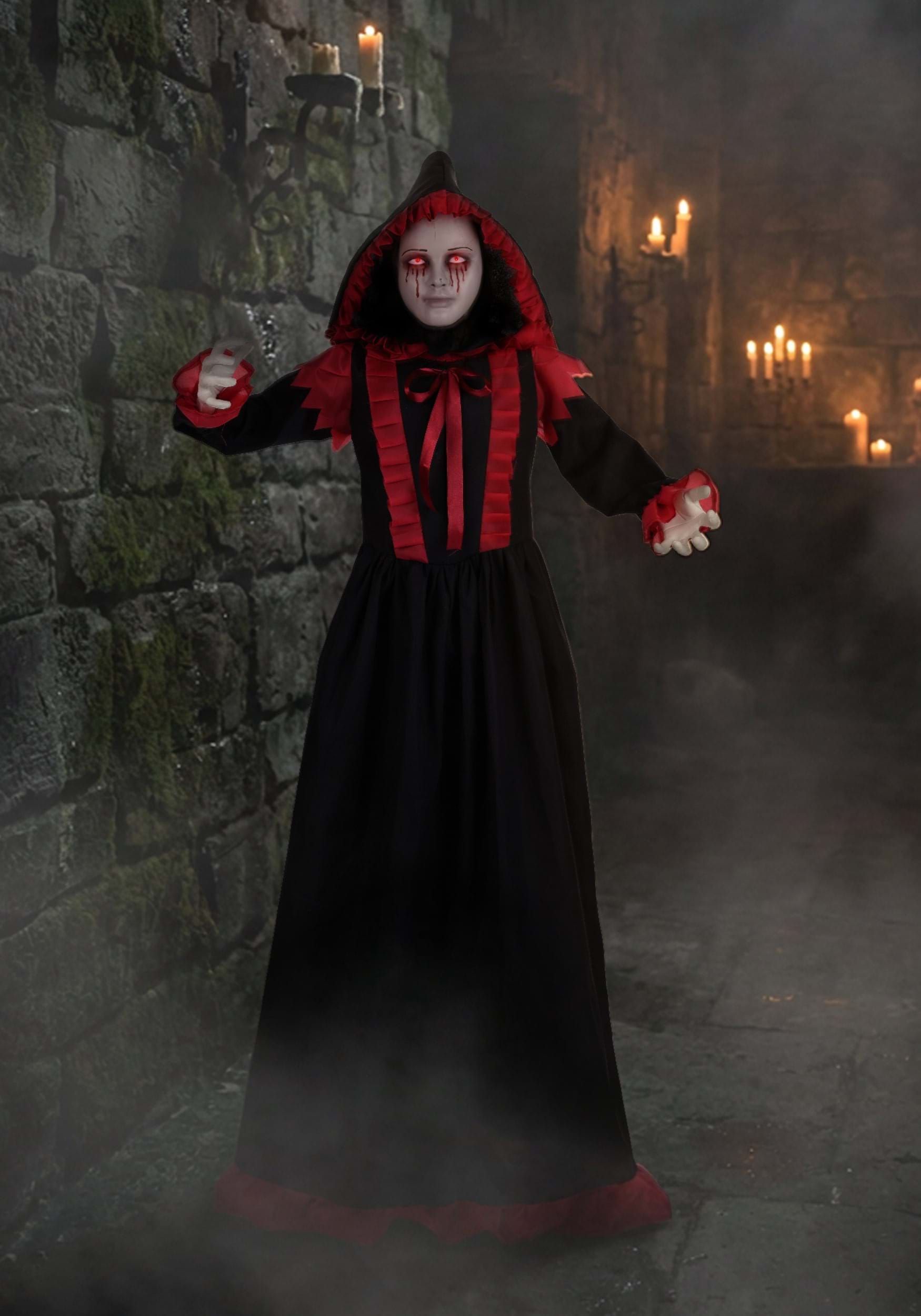 5FT Animatronic Lady Languor Double-Face Decoration - Scream Saver | Animatronics