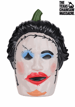 Realistic Pretty Woman Leatherface Pumpkin Decoration Alt 1