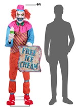 6 ft. Sweet Treat Saul the Ice Cream Clown Animatr Alt 8